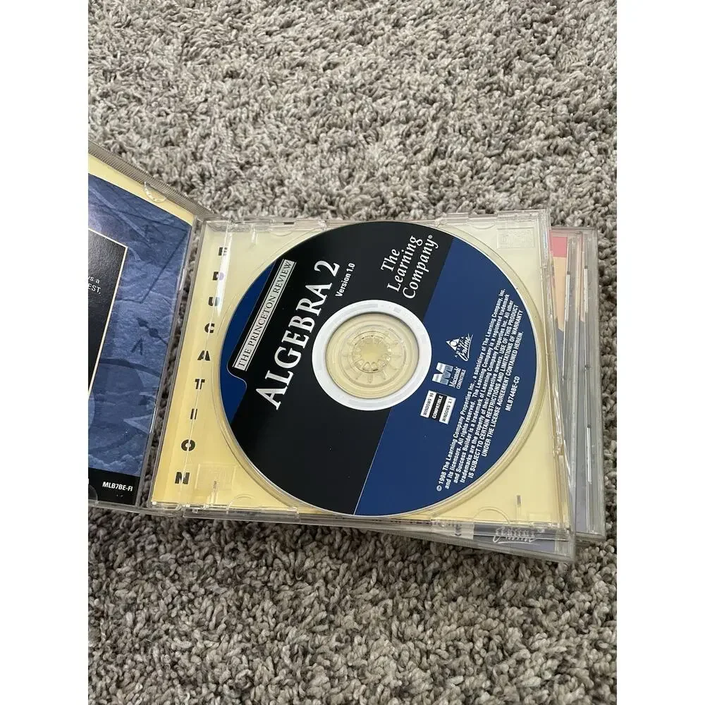 The Princeton Review: Math Library Lot Of 5 CDs Trig Algebra Geometry PC 1998